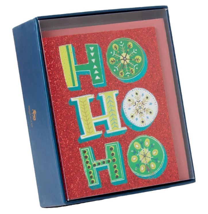 Photo 1 of NIQUEA.D, Whimsical Ho Ho Ho 10 Count Boxed Christmas Cards
