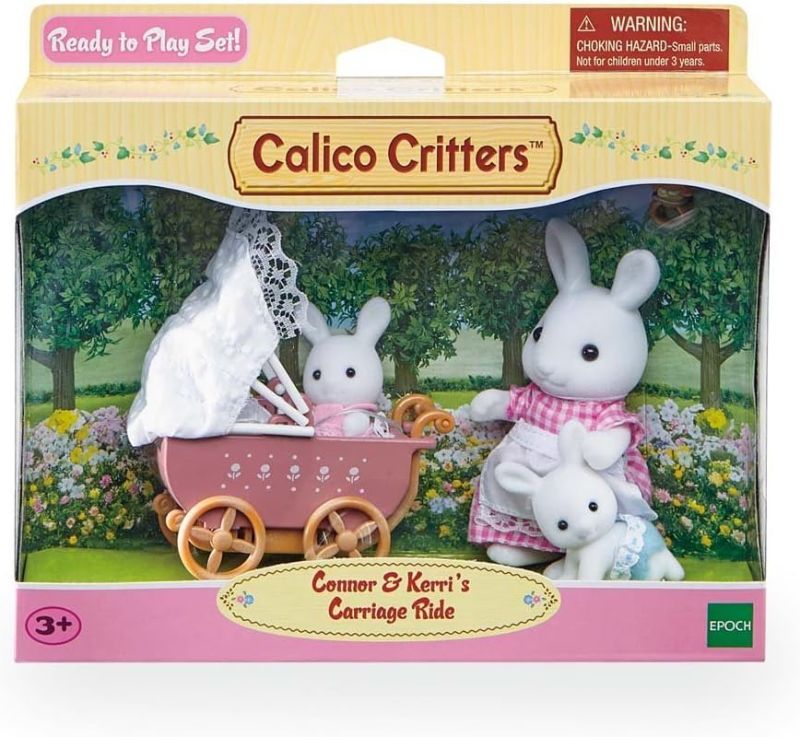 Photo 1 of Calico Critters Connor & Kerri’s Carriage Ride, Doll Playset, Collectible, Ready to Play, Model Number: CC2488
