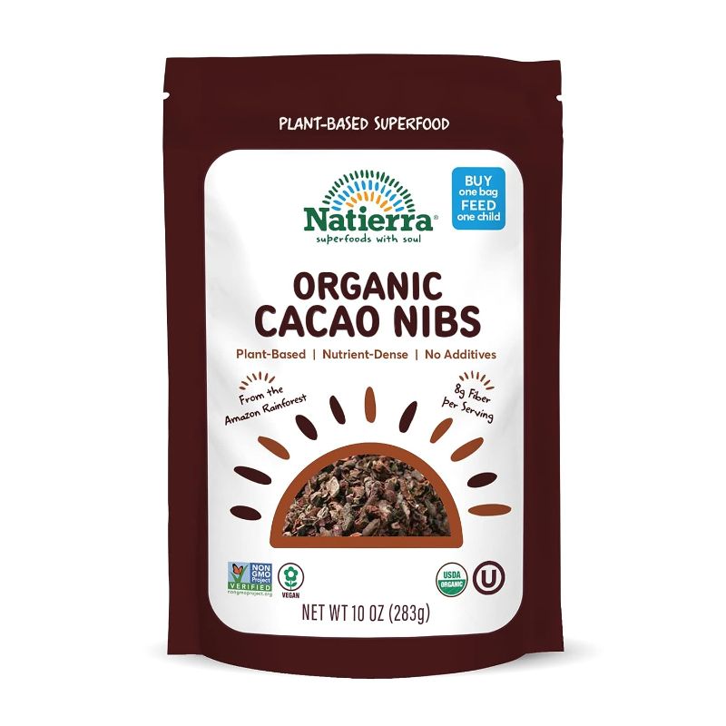 Photo 1 of [LOT OF 2] NATIERRA Himalania Organic Cacao Nibs Pouch | Non-GMO & Vegan | 10 Ounce (EXP: 05/2023)
