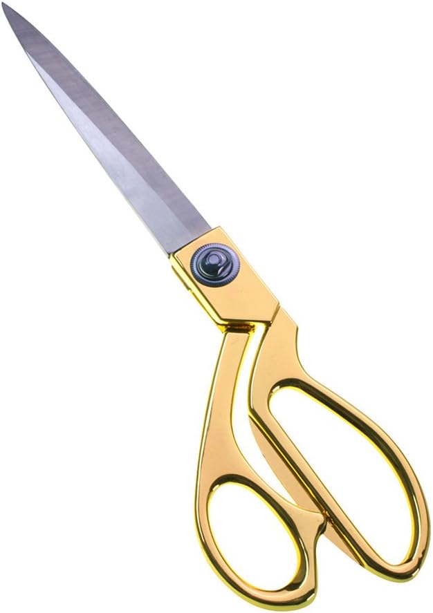 Photo 1 of 8'' Gold Fabric Scissors Stainless Steel sharp Tailor Scissors clothing scissors Professional Heavy Duty Dressmaking Shears Sewing Tailor
