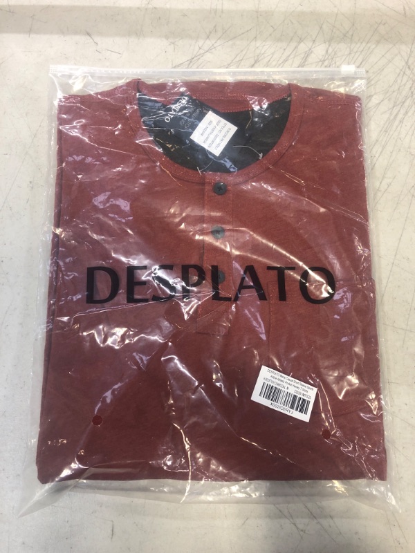 Photo 2 of DESPLATO Mens Casual Short Sleeve Sports Active Athletic Running Hiking Pocket Henley T Shirts [SIZE: MEDIUM]

