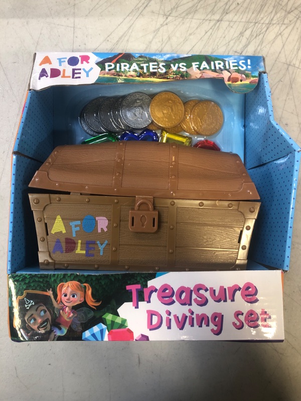 Photo 2 of A for Adley Merch, Adley Toy Pirates vs Fairies Treasure Dive Chest for Boys and Girls for Water Toy Fun as Seen on Adley's You Tube Channel A for Adley