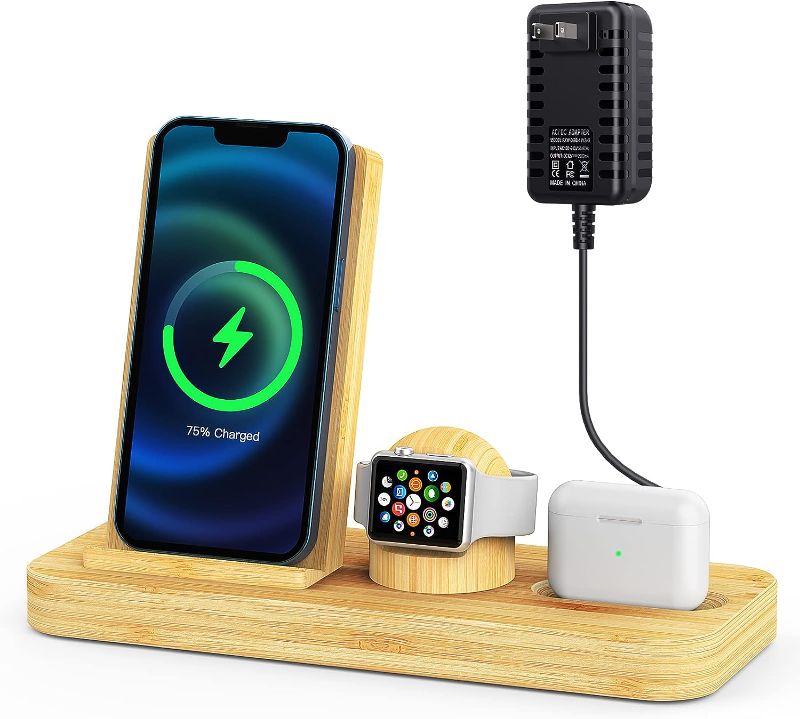 Photo 1 of 3 in 1 wireless charging station