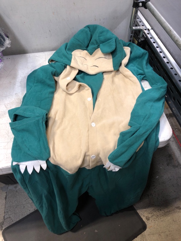 Photo 1 of Adult Cartoon  Pajamas Animal Onesies Jumpsuit Green XL
