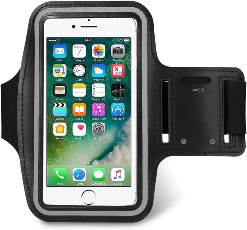 Photo 1 of 6.5" Adjustable Workout Running Armband Compatible for Apple iPhone 12 Pro Max/Huawei Mate 40 Pro/Motorola G Fast/E (2020) / Edge+ / Edge/G Power / G8 / LG Q70 / Xiaomi Redmi Note 9T / Mi 10
