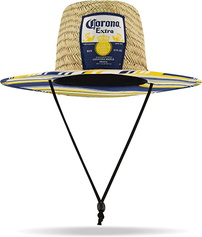 Photo 1 of Concept One Men's Corona Extra Straw Beach Lifeguard Hat with Large Brim
