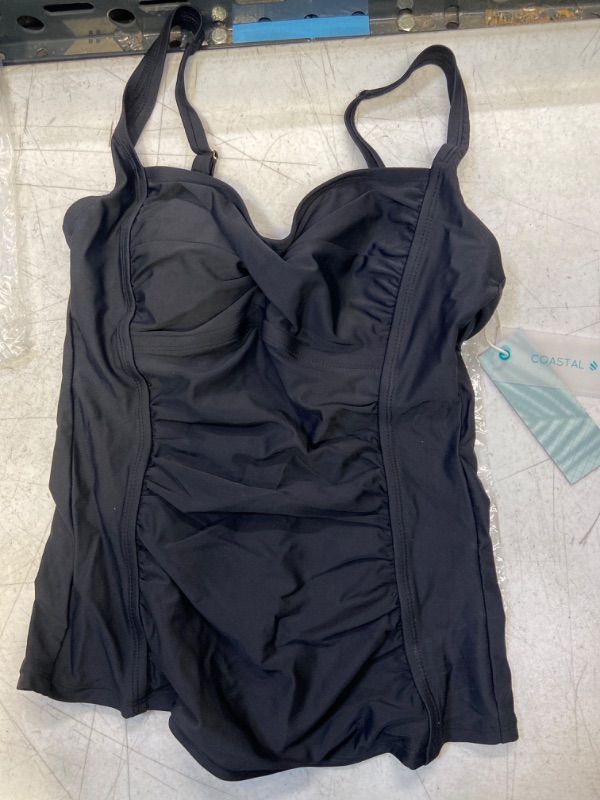 Photo 1 of coastal blue swimwear BATHING SUIT TOP ONLY -  BLACK / SIZE UNKNOWN