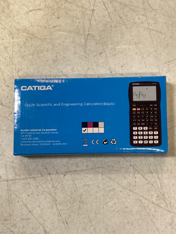 Photo 2 of CATIGA CS-229 Scientific Calculator with Graphic Functions - Multiple Modes with Intuitive Interface - Perfect for Beginner and Advanced Courses High / PRODUCT IS FACTORY SEALED
