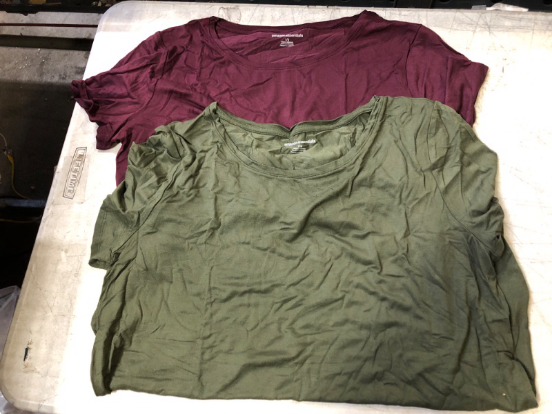 Photo 1 of 2 AMAZON ESSENTIAL WOMENS SHIRTS SIZE LARGE ** SLIGHTLY WORN 