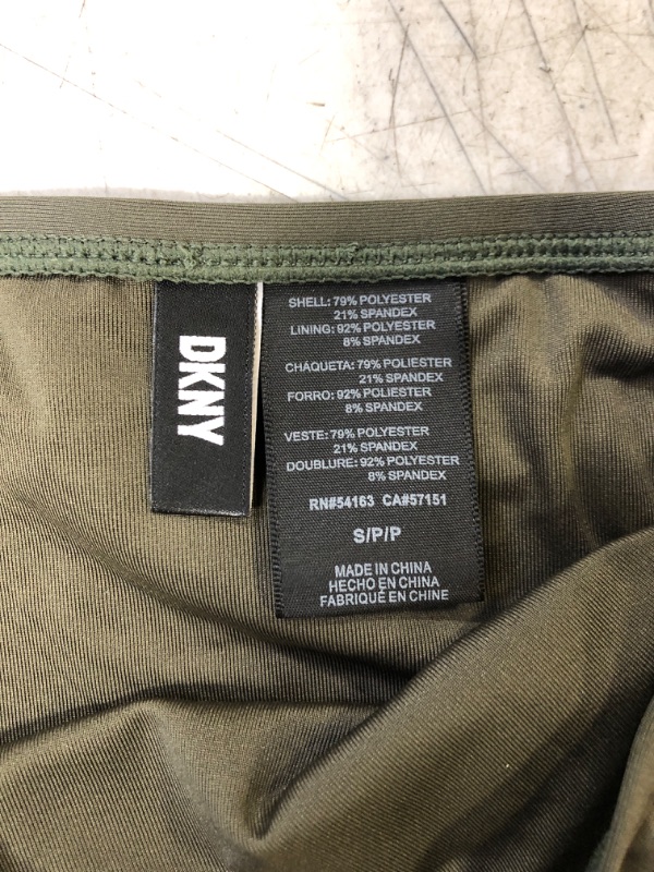 Photo 3 of DKNY Women's Standard High Waisted Full Coverage Bikini Bottom Bathing Suit SIZE SMALL Moss