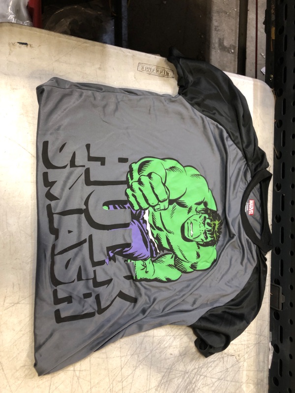 Photo 1 of  MARVEL SHIRT HULK GREY & BLACK SIZE XL ** SLIGHTLY WORN 