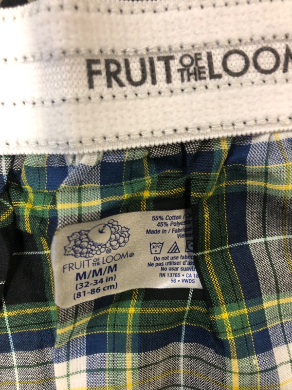 Photo 2 of 5 FRUIT OF THE LOOM MENS BOXERS BRIEFS SIZE M 