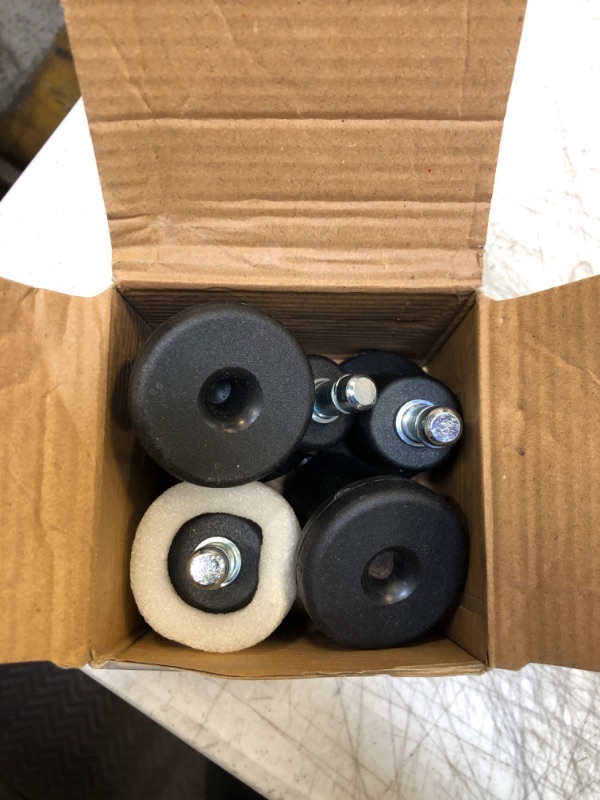 Photo 2 of UARELVA Office Chair Wheels Bell Glides (Set of 5 Pack) Caster Replacement Feet Locking Office Chair Wheels Chair Wheels Fixed Stationary Castors for Desk and Chair