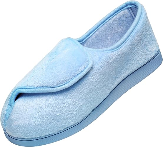 Photo 1 of Git-up Women Soft wide Slippers Memory Foam Closed Toed Diabetic Arthritis Edema House Slippers