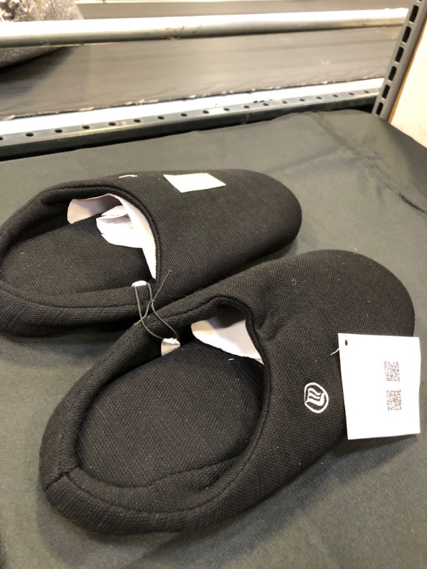 Photo 1 of BLACK MEMORY FOAM SLIPPERS MENS SIZE 11/12