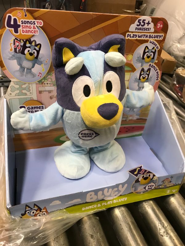 Photo 2 of Bluey Dance and Play 14" Animated Plush | Over 55 Phrases and Songs, Multicolor