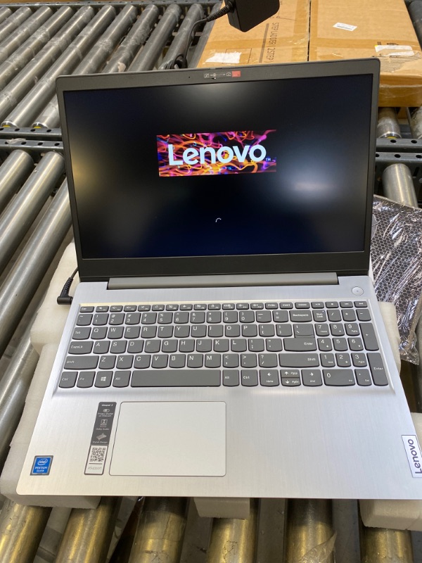 Photo 1 of Lenovo Ideapad 3, 15.6" FHD (1920 x 1080) LED Display, Intel Pentium Silver N5030 - 1080p up to 1.10GHz, 4Cores, 4GB DDR4 RAM, 512GB SSD, Webcam, Bluetooth, Windows 11S Home, Gray, EAT Mouse Pad
