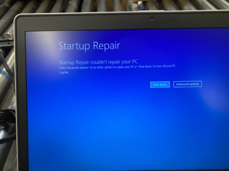 Photo 4 of ** FOR PARTS ** HP laptop unknown model stuck in boot loop and troubleshooting screen 
