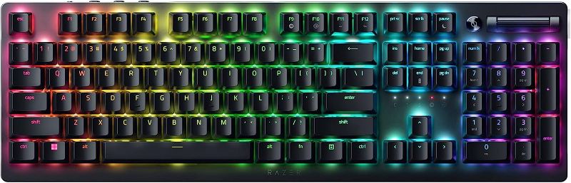 Photo 1 of Razer DeathStalker V2 Pro Wireless Gaming Keyboard: Low-Profile Optical Switches - Linear Red - HyperSpeed Wireless & Bluetooth 5.0-40 Hr Battery - Ultra-Durable Coated Keycaps - Chroma RGB
