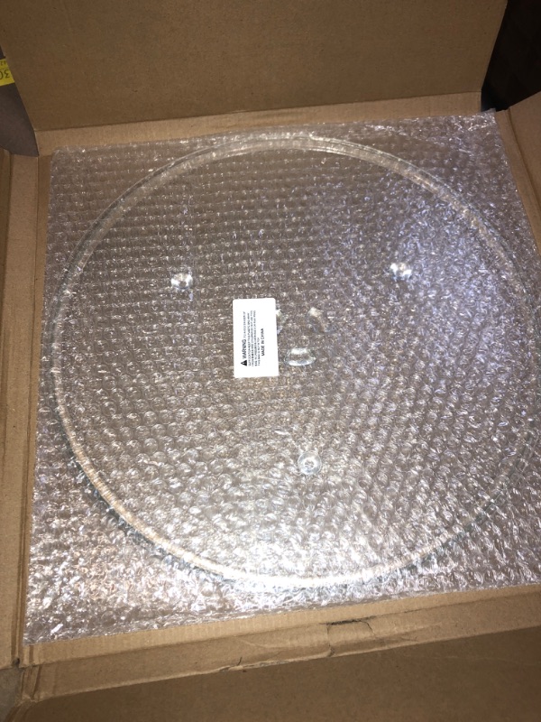 Photo 2 of 13.5" Microwave Glass Turntable Plate Replacement for GE Hotpoint Microwave Glass Plate - Replace Microwave Glass Tray # WB39X10032 JVM3160DF1BB JVM3160DF1CC JVM3160DF1WW 13.5IN