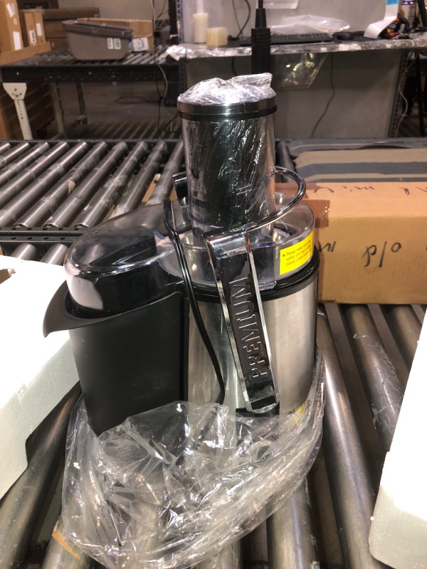Photo 1 of 1000W 5-SPEED LCD Screen Centrifugal Juicer Machines Vegetable and Fruit, Healnitor Juice Extractor with Big Adjustable 3" Big Mouth, Easy Clean, BPA-Free, High Juice Yield, Silver