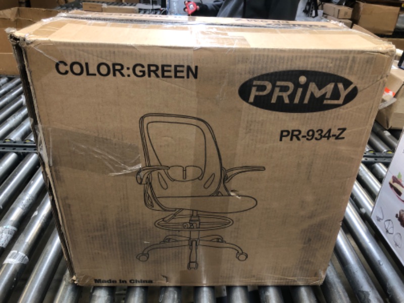 Photo 2 of Primy Office Chair Ergonomic Desk Chair with Adjustable Lumbar Support and Height, Swivel Breathable Desk Mesh Computer Chair with Flip up Armrests for Conference Room?Green?
