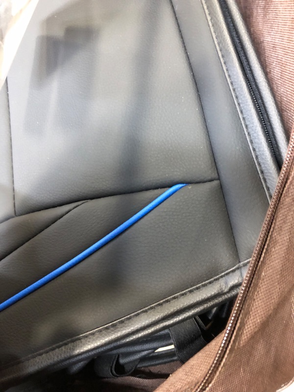 Photo 1 of LUCKYMAN CLUB Car Seat Covers with Waterproof Faux Leather Fit for Most Sedan SUV Such as Elentra Sonata Tucson Chevy Equinox Vw CRV Mazda6 (Black& Blue)