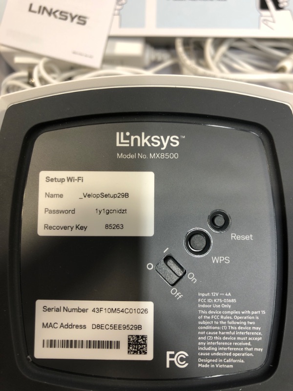 Photo 7 of Linksys MX8503 Atlas Max 6E Tri-Band Mesh Wi-Fi 6E System (3 Pack)
