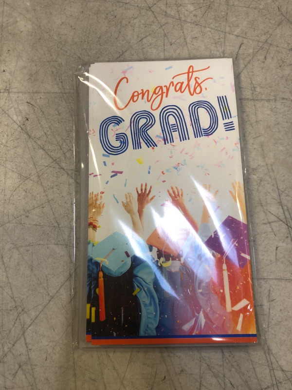 Photo 2 of Hallmark Pack of 10 Graduation Money Holders or Gift Card Holders with Envelopes (Confetti) Confetti, 10 Money Holders With Envelopes