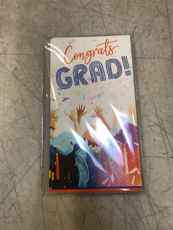 Photo 2 of Hallmark Pack of 10 Graduation Money Holders or Gift Card Holders with Envelopes (Confetti) Confetti, 10 Money Holders With Envelopes