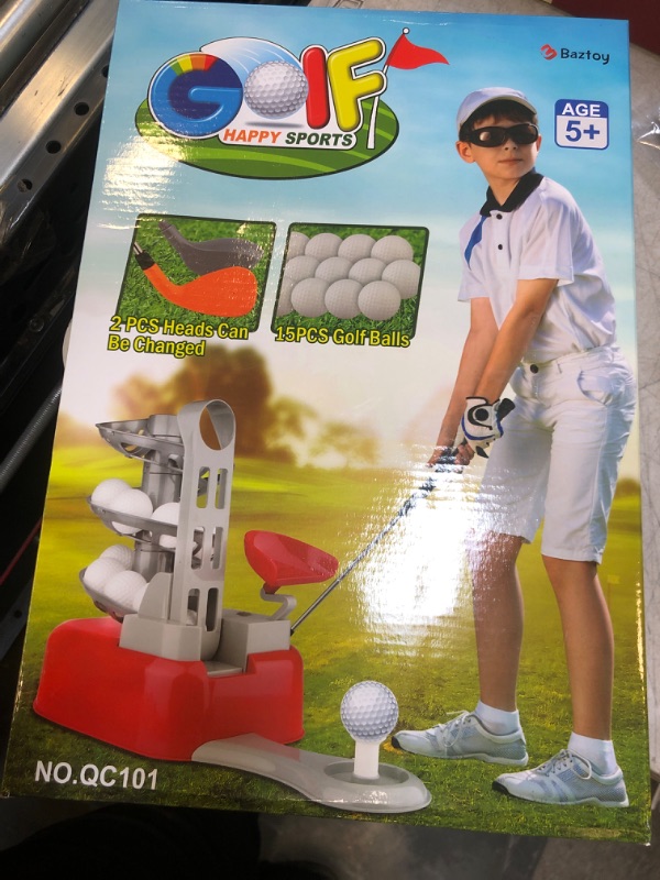 Photo 2 of Blasland Kids Golf Toys Set Outdoor Sport Toys for Boys Toddler Outside & Indoor Play Golf with 15pcs Golf Balls & Clubs Outdoor Yard Game Toys Birthday Gifts for 3 4 5 6 7 8 Year Olds Boys Girls