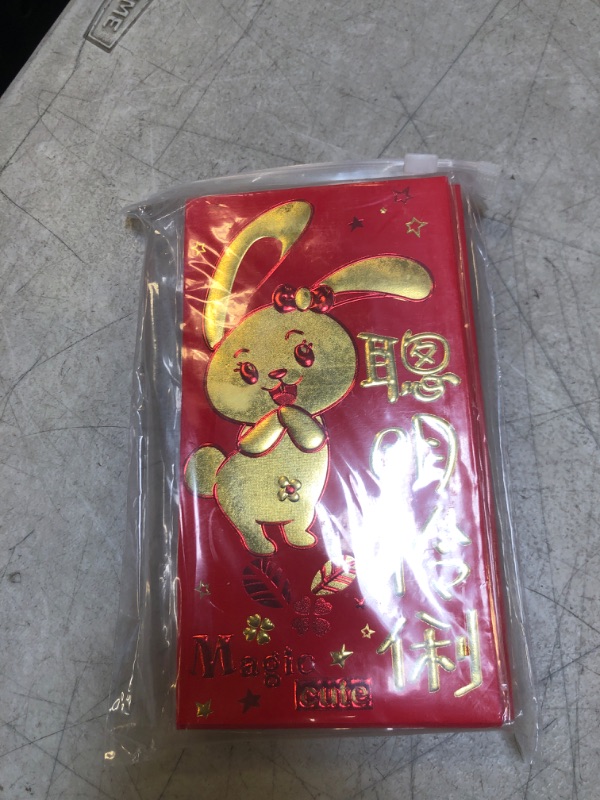 Photo 2 of ORHA 36 Pcs Chinese New Year Red Packet Rabbit Large Red Envelopes 2023 Guochao Lucky Money Packets for Spring Festival Gift Child Birthday Wedding (A)