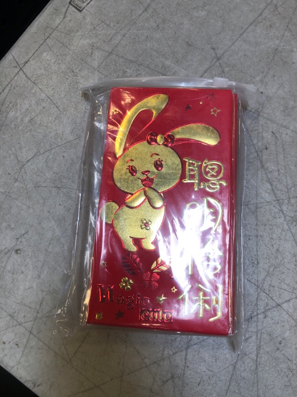 Photo 2 of ORHA 36 Pcs Chinese New Year Red Packet Rabbit Large Red Envelopes 2023 Guochao Lucky Money Packets for Spring Festival Gift Child Birthday Wedding (A)