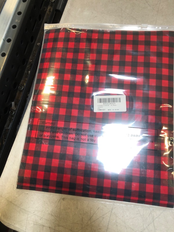 Photo 2 of 9 Sheets Christmas Buffalo Plaid Iron-on Vinyl Heat Transfer Vinyl Assorted Check Leopard Print HTV Fabric for T-Shirt Clothes Bag Hat Pillow Crafts, 12 x 10 Inch (Red, Black-White, Green, Black)