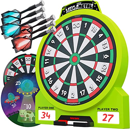 Photo 1 of Doinkit Darts MEGA Metal Magnetic Dartboard - New 2022 Premium Design - 6 Doinkit PRO Darts - 20+ Fun Indoor Party Games for Kids and Adults
