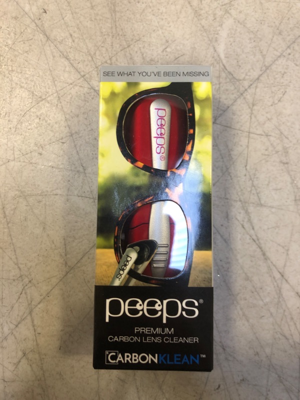 Photo 2 of CarbonKlean Peeps Eyeglass Lens Cleaner - Efficient and Durable Carbon Microfiber Technology - Exclusively Used by NASA - 500 Uses (Injected Red) 1 Count (Pack of 1) Injected Red