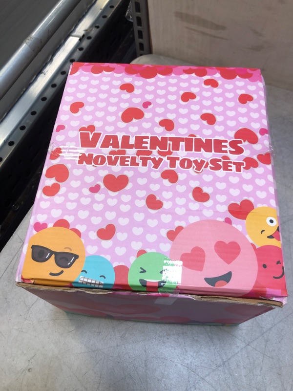 Photo 2 of 28 Pack Kids Valentines Day Gift Novelty Toy Set Includes Foam Planes,Shutter Shades,Bubble Wands,Sticky Hands,Spring Toys,for Classroom Exchange Prizes,Valentine Party Favors,Valentine‘s Gifts