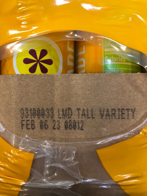 Photo 3 of IZZE Sparkling Juice Lemonade Drink, Real Fruit Juice, No added sugar or preservatives, Lemonade Variety Pack, 8.4oz Sleek Cans (24 Pack) Lemonade Variety Pack 8.4 Fl Oz (Pack of 24)
EXP: FEB 6/2023