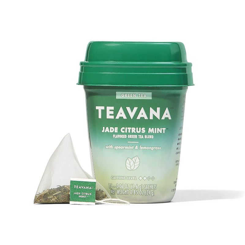 Photo 1 of 4-PACK Teavana Jade Citrus Mint, Green Tea With Spearmint and Lemongrass, 15 Count  ** EXP 09JAN'24 **
