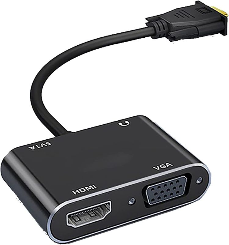 Photo 1 of Zingther Active VGA to HDMI / VGA Dual Monitors,with 3.5mm AUX Stereo Audio Jack, VGA Converter to HDMI and VGA, Power Cable and Stereo Audio Cable Included