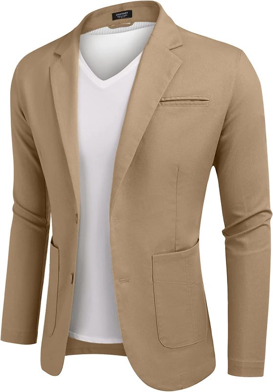 Photo 1 of COOFANDY Men's Casual Linen Sport Coat Lightweight Travel Blazer Modern Suit Jacket 2XL
