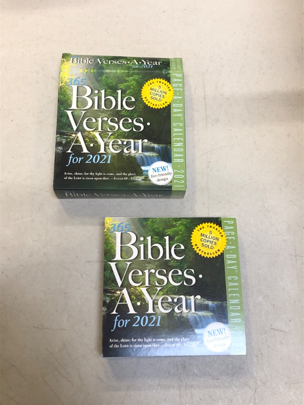 Photo 2 of 2021 365 Bible Verses-A-Year Color Page-A-Day Calendar