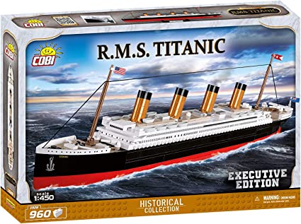 Photo 1 of COBI Historical Collection R.M.S. Titanic Executive Edition Including 960 Bricks to 1:450 Scale - Easy to Follow Instructions- Faithful Reproduction of The Famous Maritime Disaster Ship