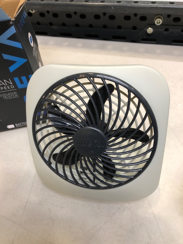 Photo 6 of Treva 5 Inch Portable Battery Powered 2 Speed Desktop Fan Gray **  UNABLE TO TEST ** SLIGHTLY USED 
