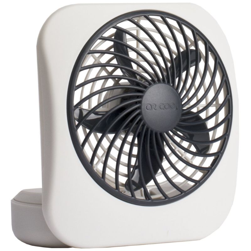 Photo 1 of Treva 5 Inch Portable Battery Powered 2 Speed Desktop Fan Gray **  UNABLE TO TEST ** SLIGHTLY USED 
