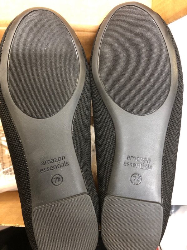 Photo 1 of BLACK FLAT SHOES FOR WOMEN SIZE 7W 