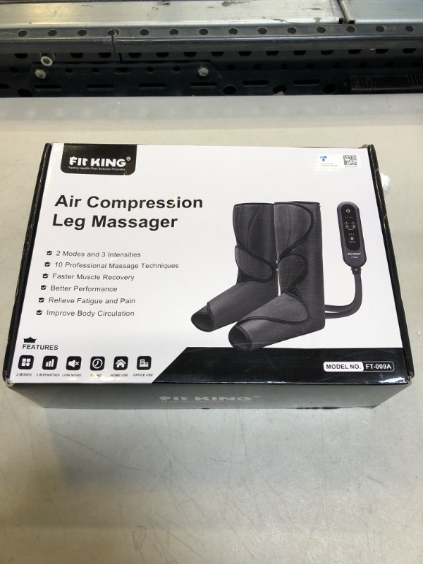 Photo 2 of FIT KING Leg Air Massager for Circulation and Relaxation Foot and Calf Massage with Handheld Controller 3 Intensities 2 Modes (with 2 Extensions)- FSA HSA Eligible