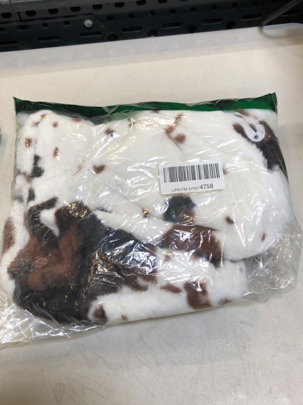 Photo 2 of Xynus Pack of 2 Cow Cowhide Fur Pillow Cover Throw Cases Animal Skin Farmhouse Decor Cozy 18x18 Inches