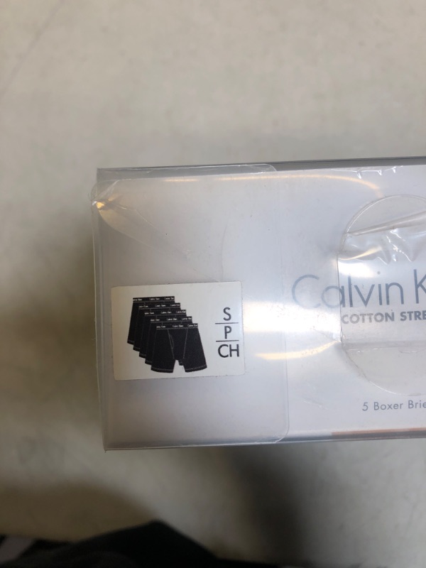 Photo 2 of Calvin Klein Cotton Stretch Boxer Briefs Classic Fit 5 Pack Small