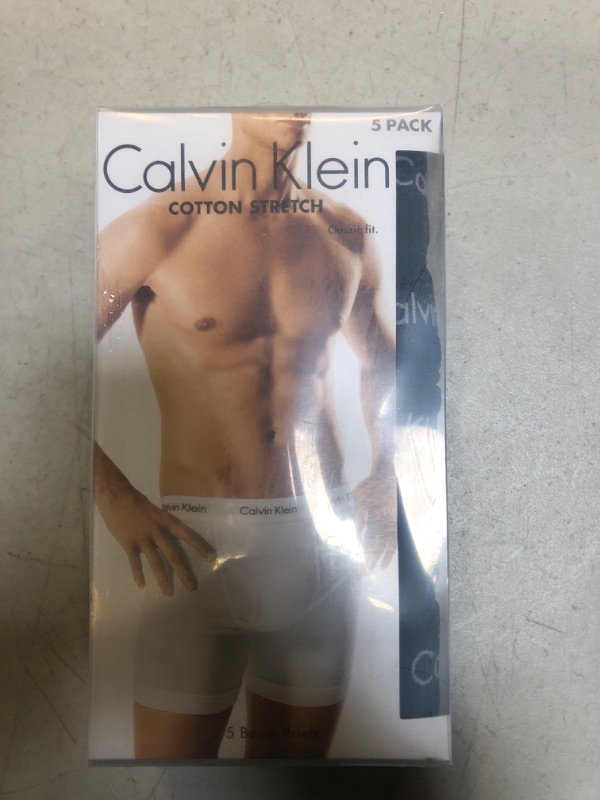 Photo 1 of Calvin Klein Cotton Stretch Boxer Briefs Classic Fit 5 Pack Small